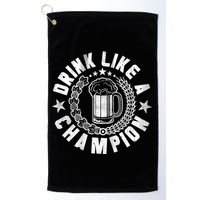 Drink Like a Champion Emblem Golf Towel