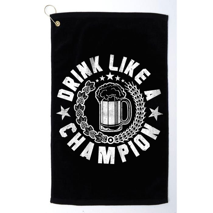 Drink Like a Champion Emblem Golf Towel