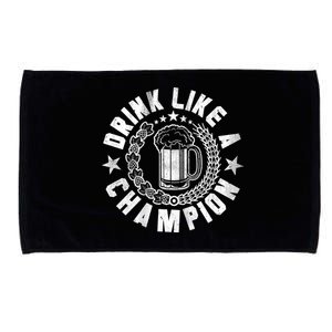 Drink Like a Champion Emblem Microfiber Hand Towel