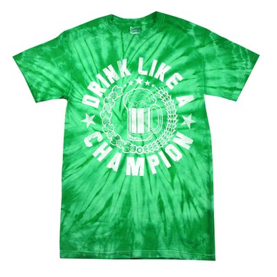 Drink Like a Champion Emblem Tie-Dye T-Shirt