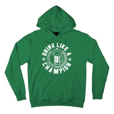 Drink Like a Champion Emblem Tall Hoodie