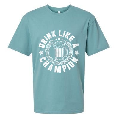 Drink Like a Champion Emblem Sueded Cloud Jersey T-Shirt