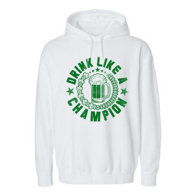 Drink Like a Champion Emblem Garment-Dyed Fleece Hoodie