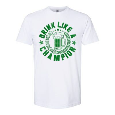 Drink Like a Champion Emblem Softstyle® CVC T-Shirt