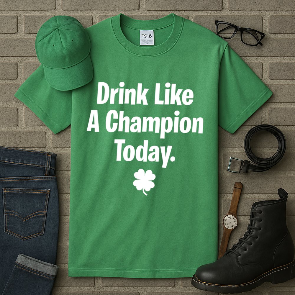 Drink Like A Champion Today Funny St. Patrick's Day Tall T-Shirt