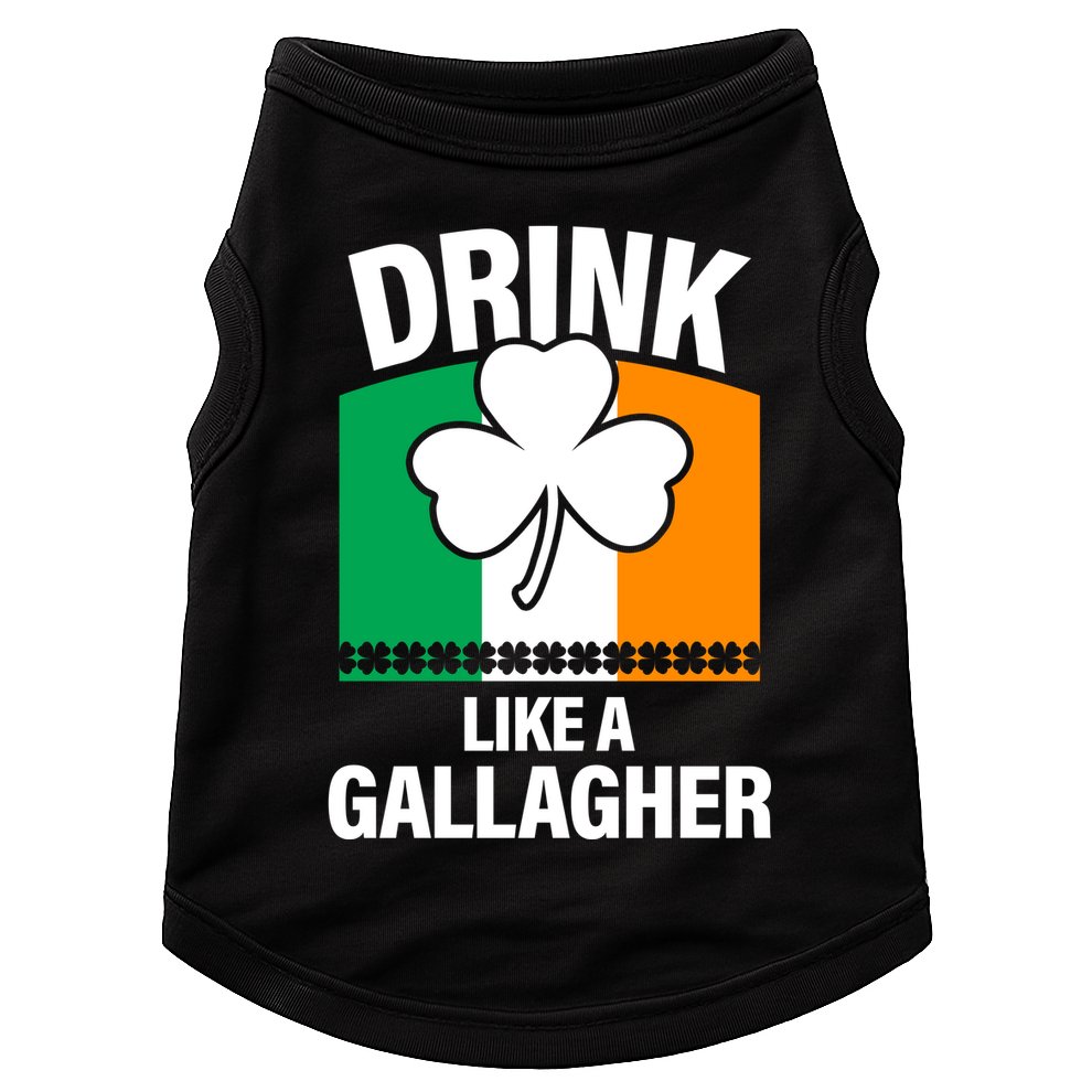 Drink Like A Gallagher Doggie Tank