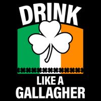 Drink Like A Gallagher Youth Performance Sprint T-Shirt