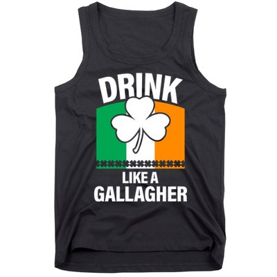 Drink Like A Gallagher Tank Top