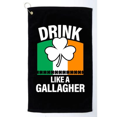 Drink Like A Gallagher Golf Towel