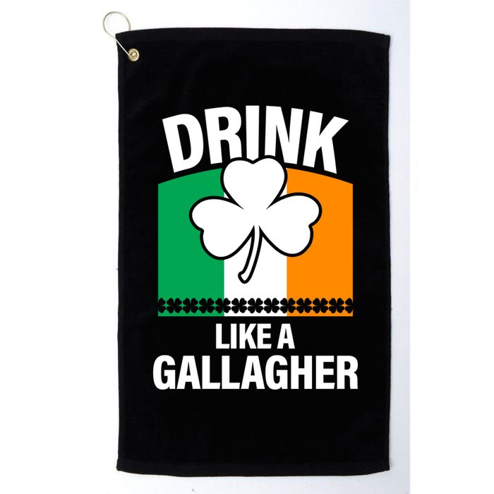 Drink Like A Gallagher Golf Towel