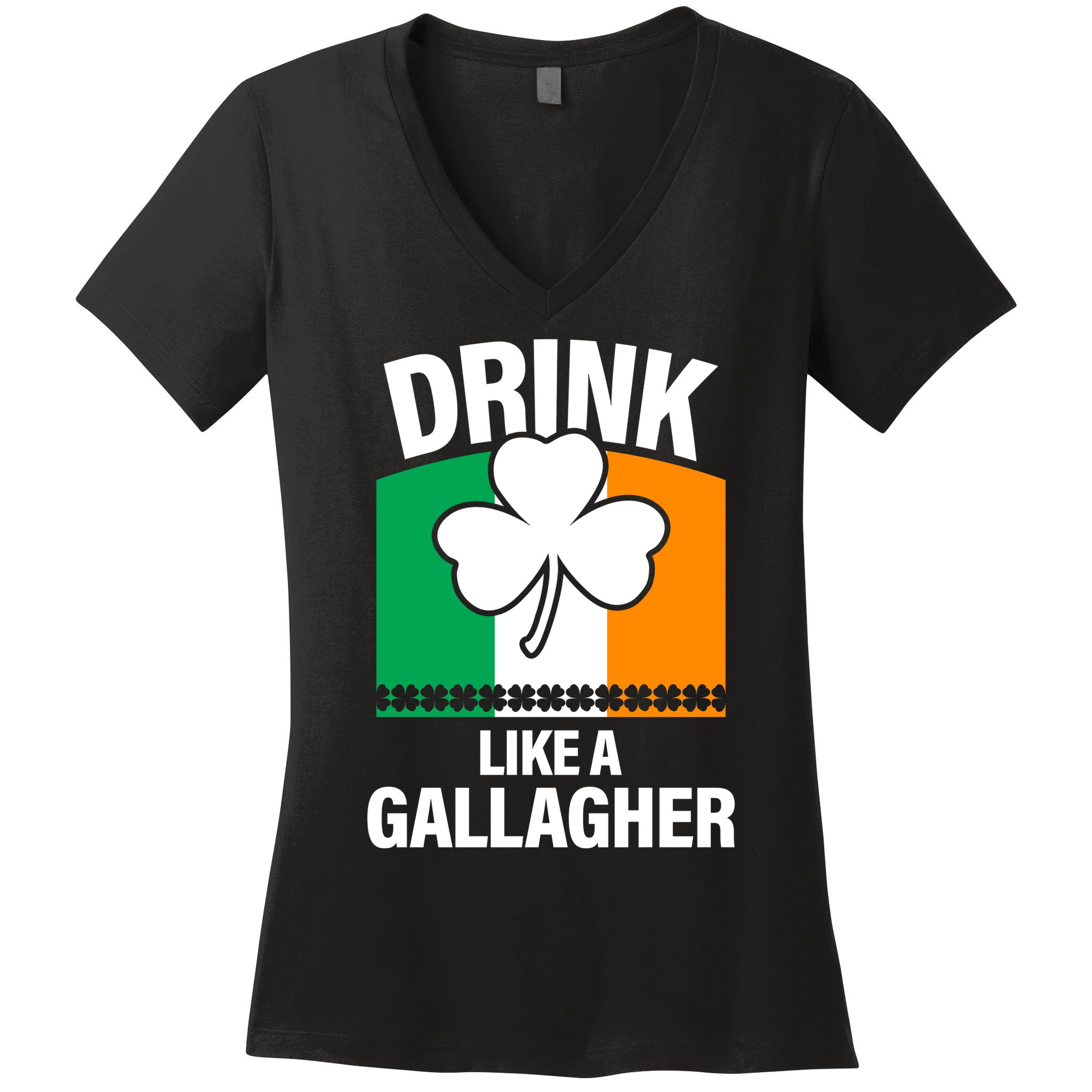 Drink Like A Gallagher Women's V-Neck T-Shirt
