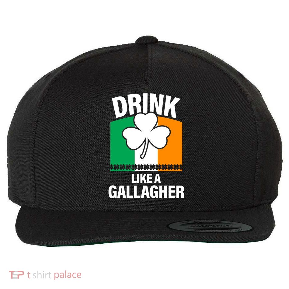 Drink Like A Gallagher Wool Snapback Cap