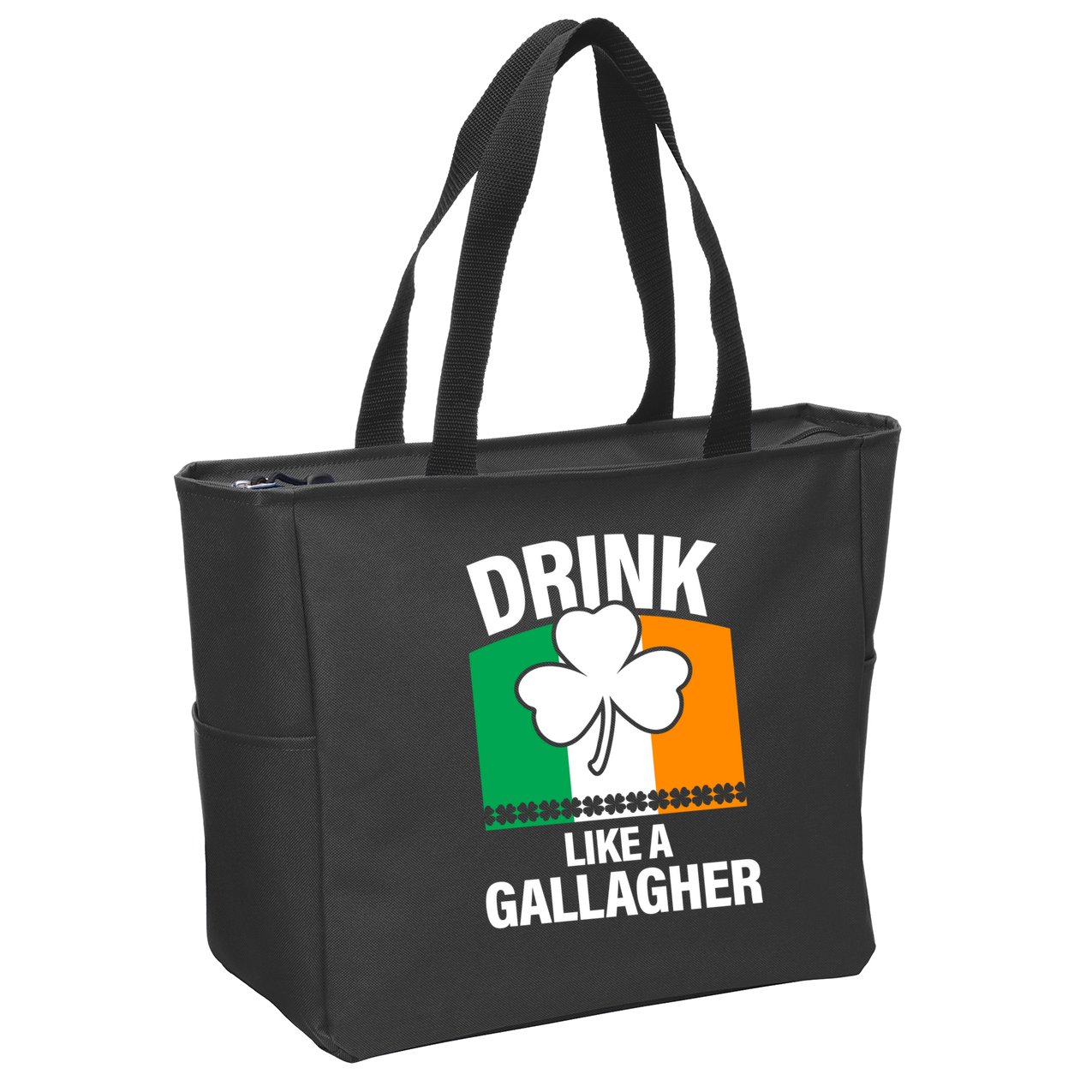 Drink Like A Gallagher Zip Tote Bag