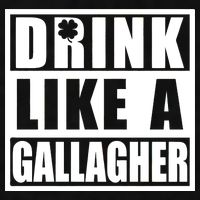 Drink Like A Gallagher Funny St. Patrick's Day Irish Clover Ladies PosiCharge Tri-Blend Wicking Tank