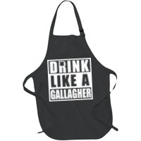 Drink Like A Gallagher Funny St. Patrick's Day Irish Clover Apron