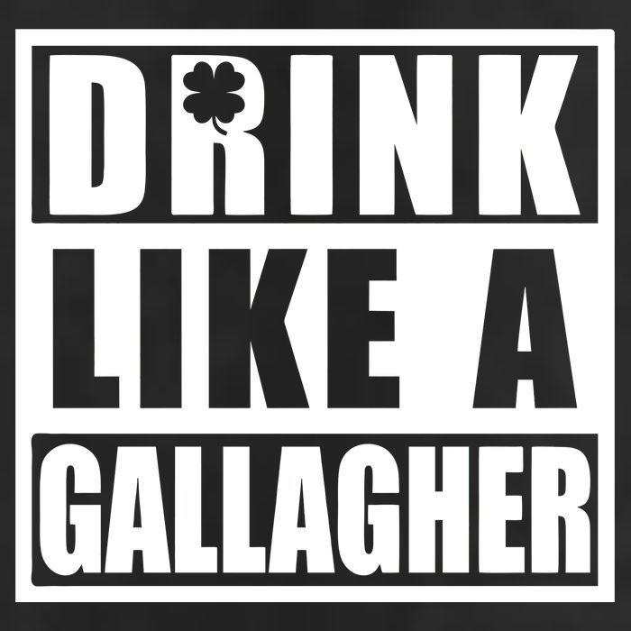 Drink Like A Gallagher Funny St. Patrick's Day Irish Clover 25L Jumbo Tote