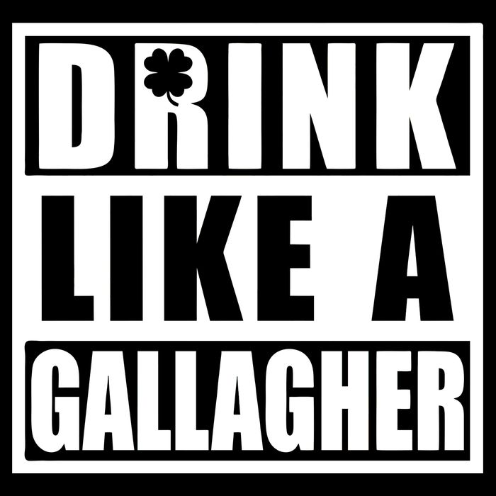 Drink Like A Gallagher Funny St. Patrick's Day Irish Clover Pom Pom 12in Knit Beanie