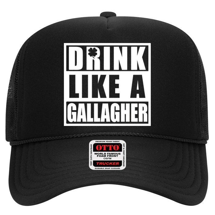 Drink Like A Gallagher Funny St. Patrick's Day Irish Clover Hat