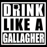 Drink Like A Gallagher Funny St. Patrick's Day Irish Clover Tank Top