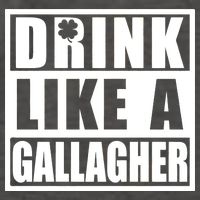 Drink Like A Gallagher Funny St. Patrick's Day Irish Clover Vector Backpack