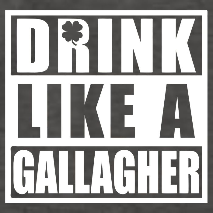 Drink Like A Gallagher Funny St. Patrick's Day Irish Clover Vector Backpack