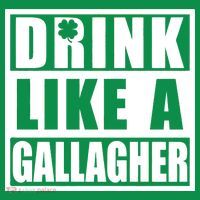 Drink Like A Gallagher Funny St. Patrick's Day Irish Clover Toddler T-Shirt