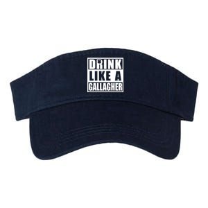 Drink Like A Gallagher Funny St. Patrick's Day Irish Clover Valucap Bio-Washed Visor