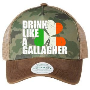 Drink Like A Gallagher Irish Clover Legacy Tie Dye Trucker Hat