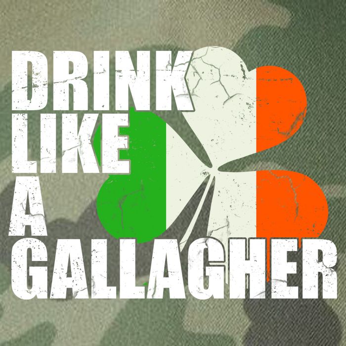 Drink Like A Gallagher Irish Clover Legacy Tie Dye Trucker Hat