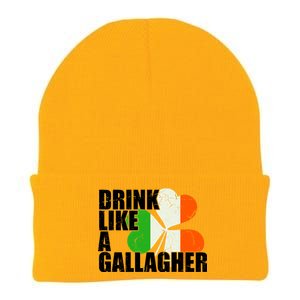 Drink Like A Gallagher Irish Clover Knit Cap Winter Beanie