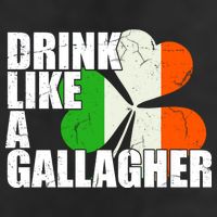 Drink Like A Gallagher Irish Clover 7 Panel Mesh Trucker Snapback Hat