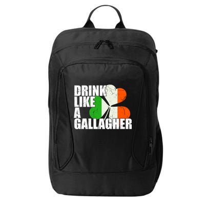 Drink Like A Gallagher Irish Clover City Backpack