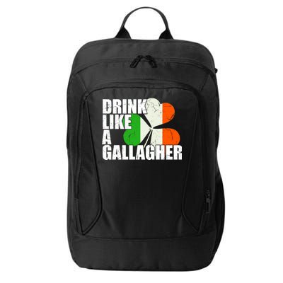 Drink Like A Gallagher Irish Clover City Backpack