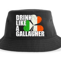 Drink Like A Gallagher Irish Clover Sustainable Bucket Hat