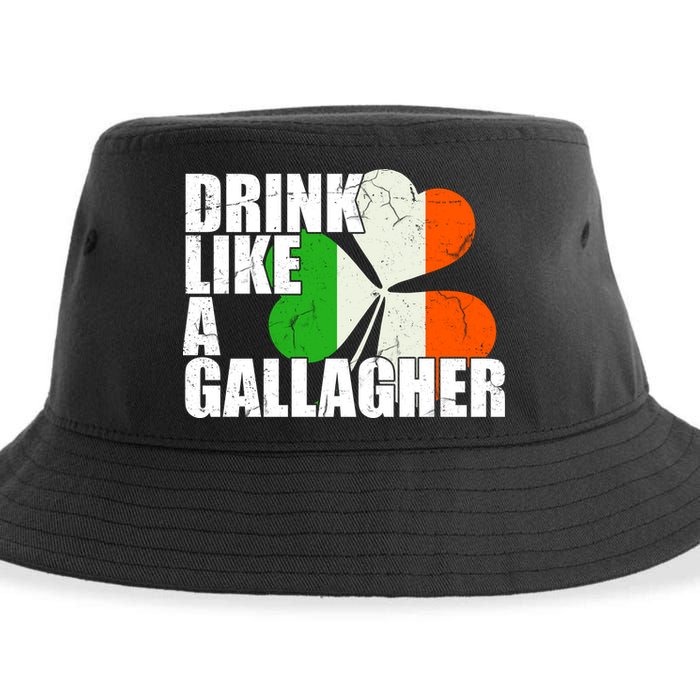 Drink Like A Gallagher Irish Clover Sustainable Bucket Hat