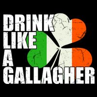 Drink Like A Gallagher Irish Clover Sustainable Bucket Hat