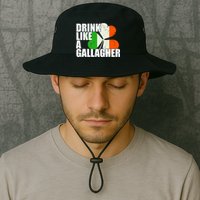Drink Like A Gallagher Irish Clover Bucket Hat