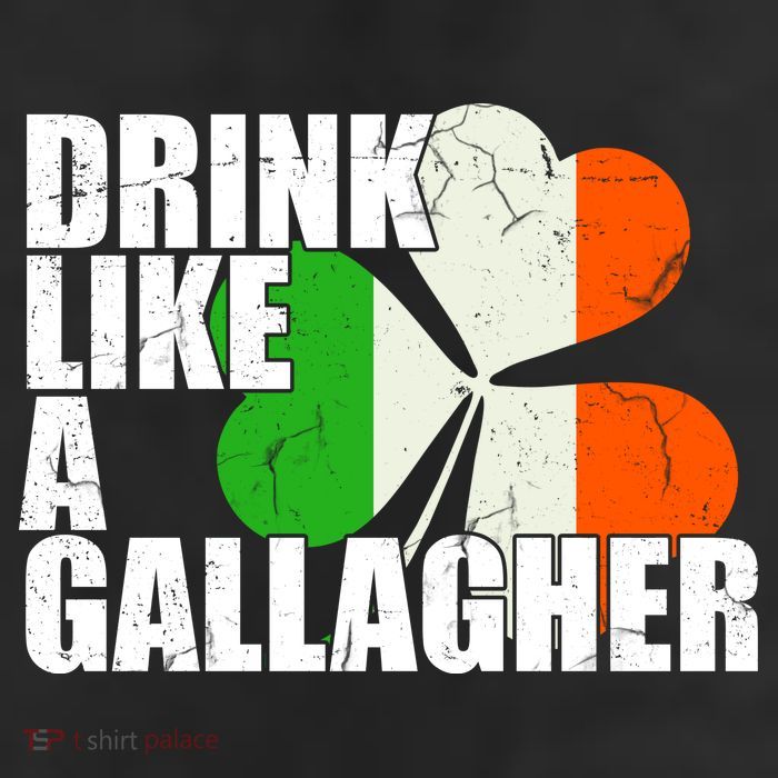 Drink Like A Gallagher Irish Clover 11oz C Handle Ceramic Mug