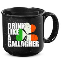 Drink Like A Gallagher Irish Clover 15oz Campfire Ceramic Mug
