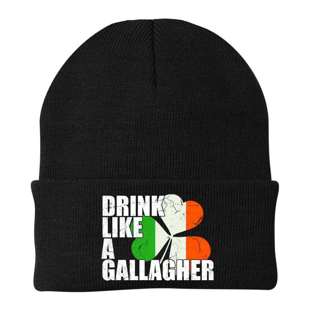 Drink Like A Gallagher Irish Clover Beanie