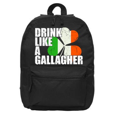 Drink Like A Gallagher Irish Clover 16 in Basic Backpack