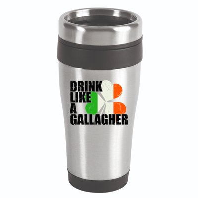 Drink Like A Gallagher Irish Clover 16oz Travel Tumbler