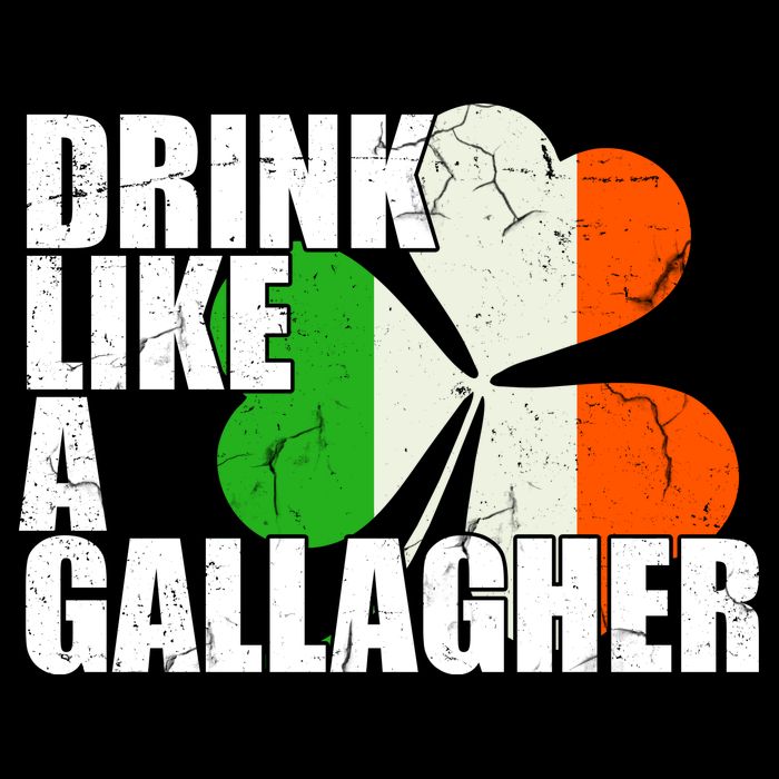 Drink Like A Gallagher Irish Clover Tank Top