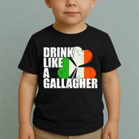 Drink Like A Gallagher Irish Clover Toddler T-Shirt