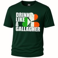 Drink Like A Gallagher Irish Clover Cooling Performance Crew T-Shirt
