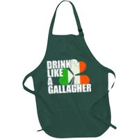 Drink Like A Gallagher Irish Clover Apron
