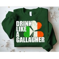 Drink Like A Gallagher Irish Clover Sweatshirt