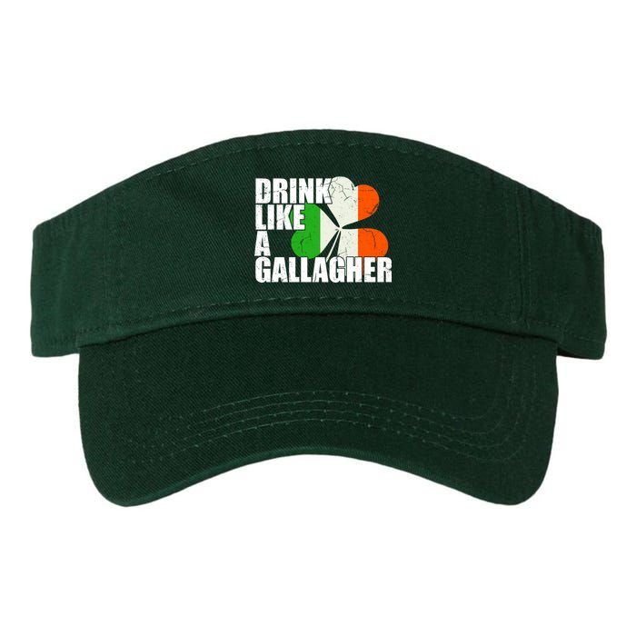 Drink Like A Gallagher Irish Clover Valucap Bio-Washed Visor