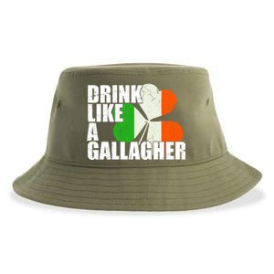 Drink Like A Gallagher Irish Clover Sustainable Bucket Hat