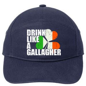 Drink Like A Gallagher Irish Clover 7-Panel Snapback Hat